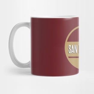 san francisco retro football Mug